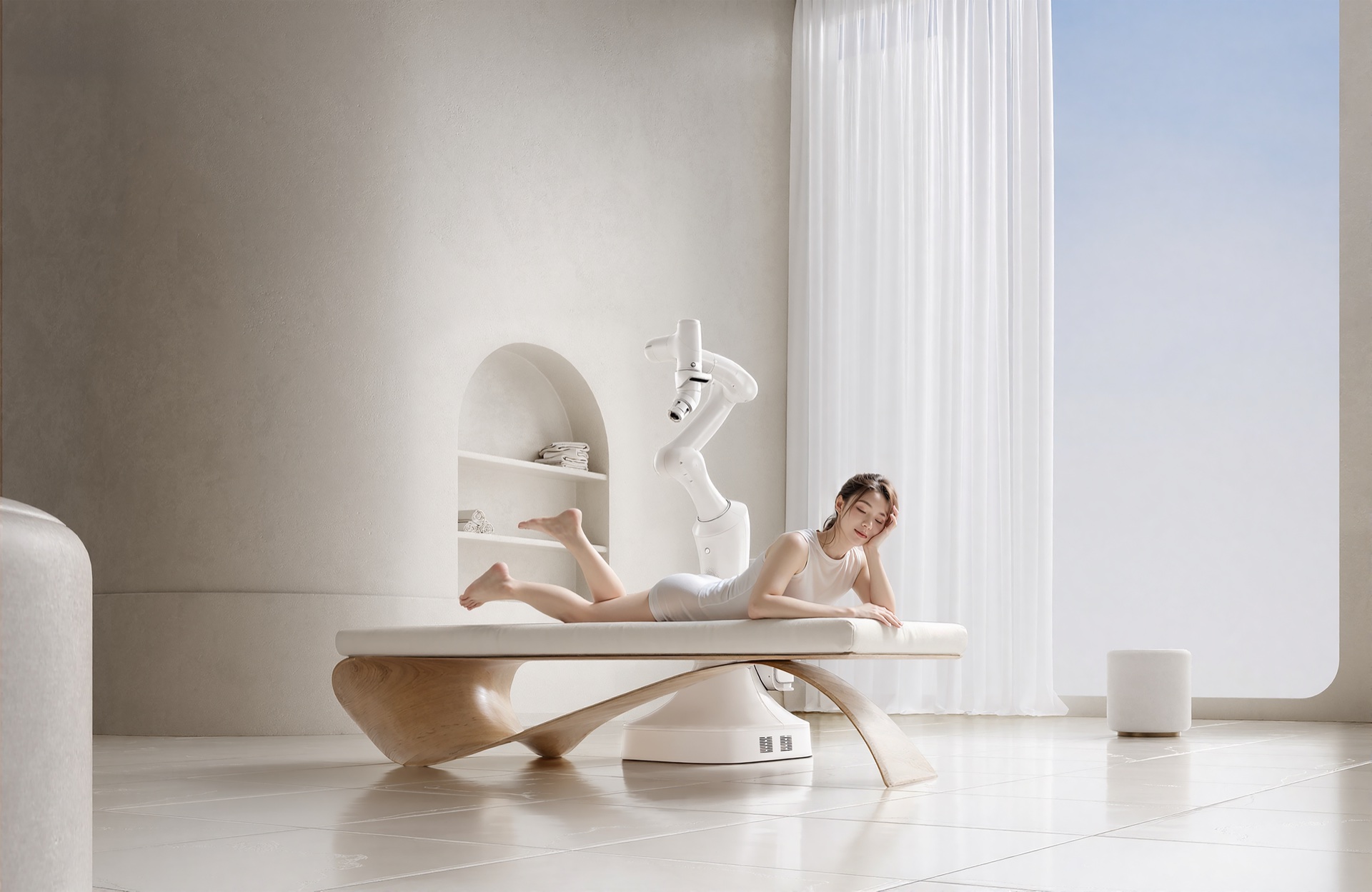 Cedeno R2 Pandora end effector for multi-layer robotic massage safety and care