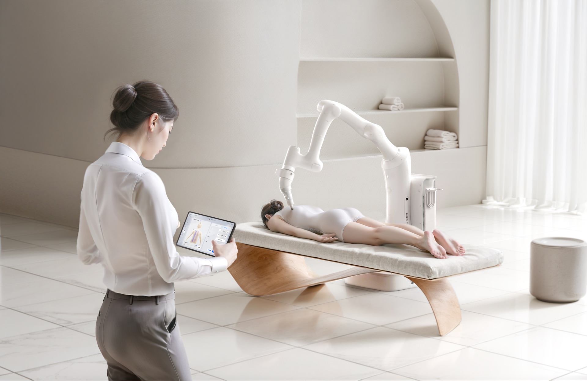 Cedeno R2 voice control interface for robotic massage operation
